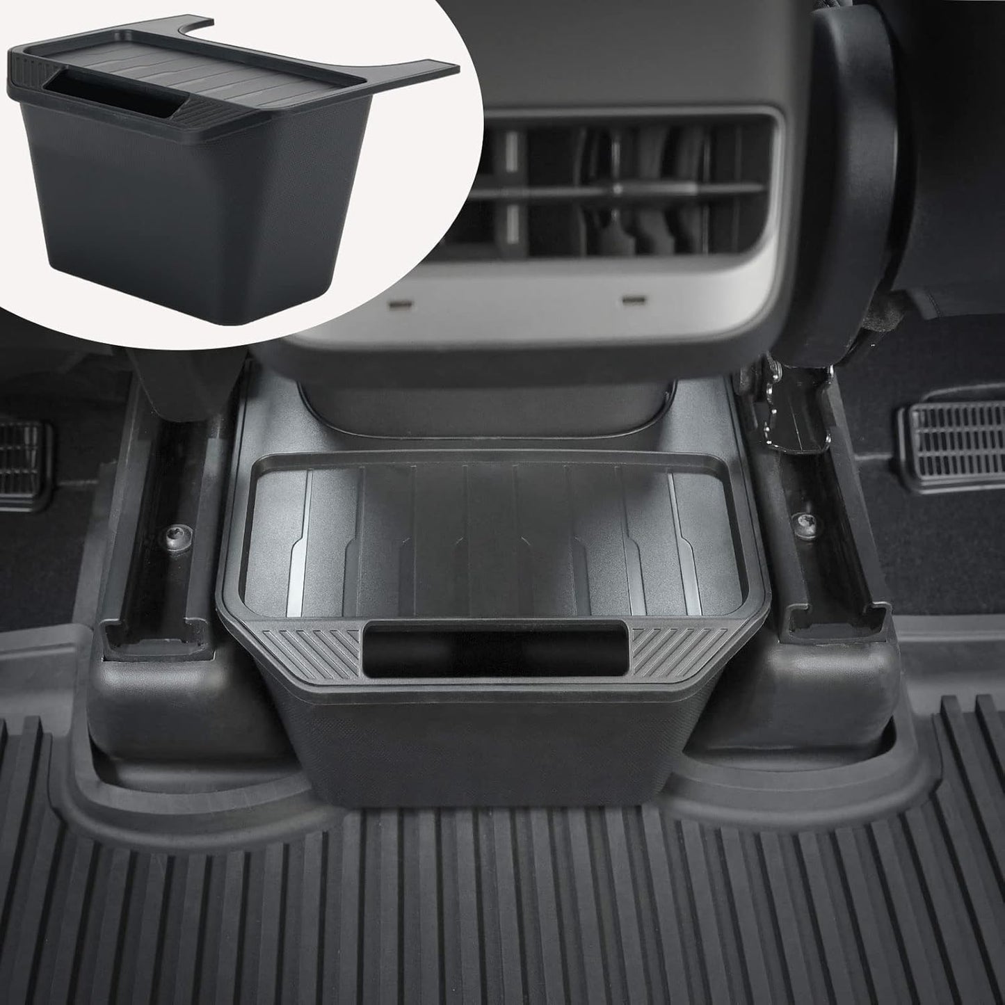 Rear Seat Trash Can & Storage Organizer for Tesla Model Y (2019-2025)