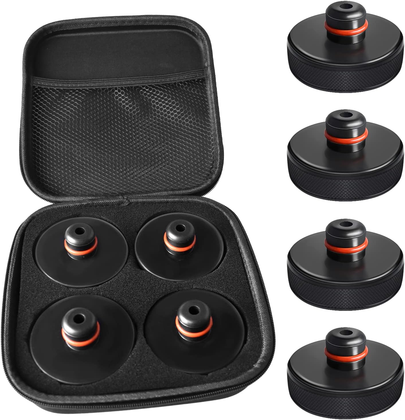 Tesla Lifting Jack Pad Set (4 Pucks with Storage Case, 2013-2025)