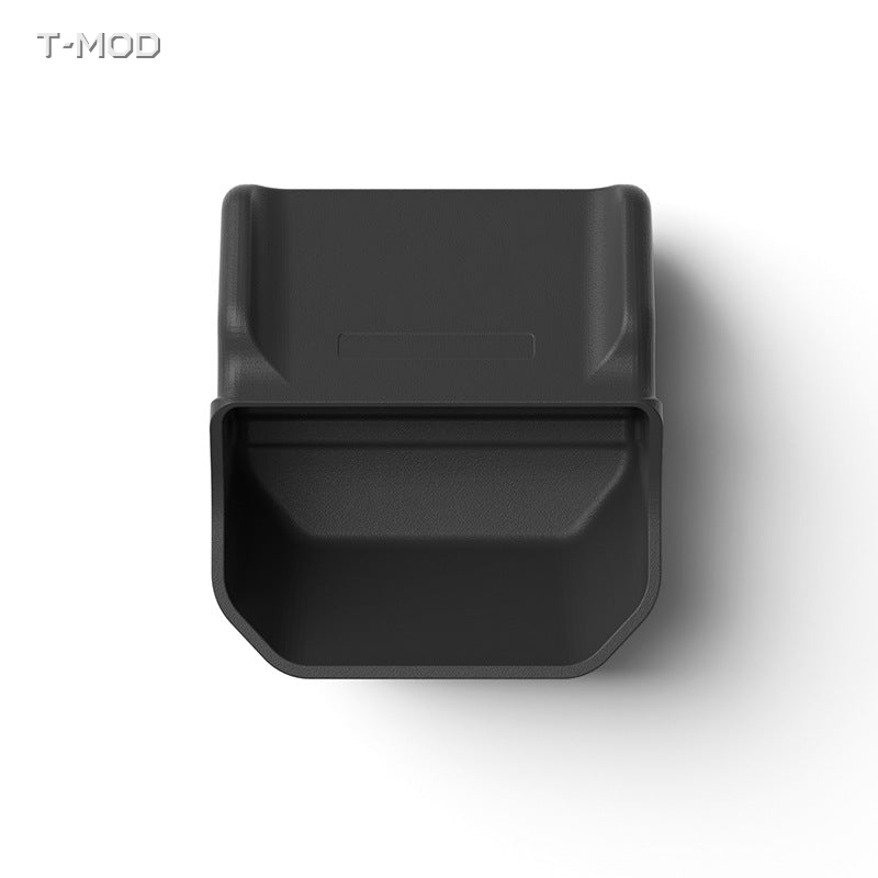 Black silicone rear-floor storage box product view for Tesla Model 3 Highland