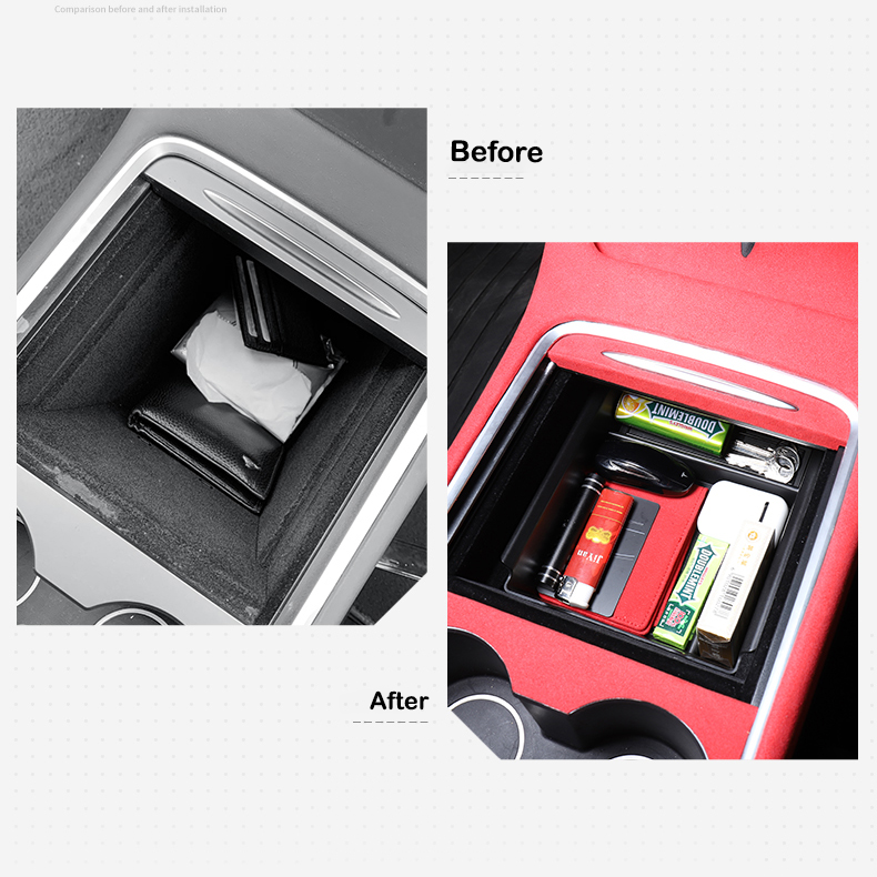 T-mod 2024 2023 2022 2021 Tesla Model Y Model Front Organizer Tray