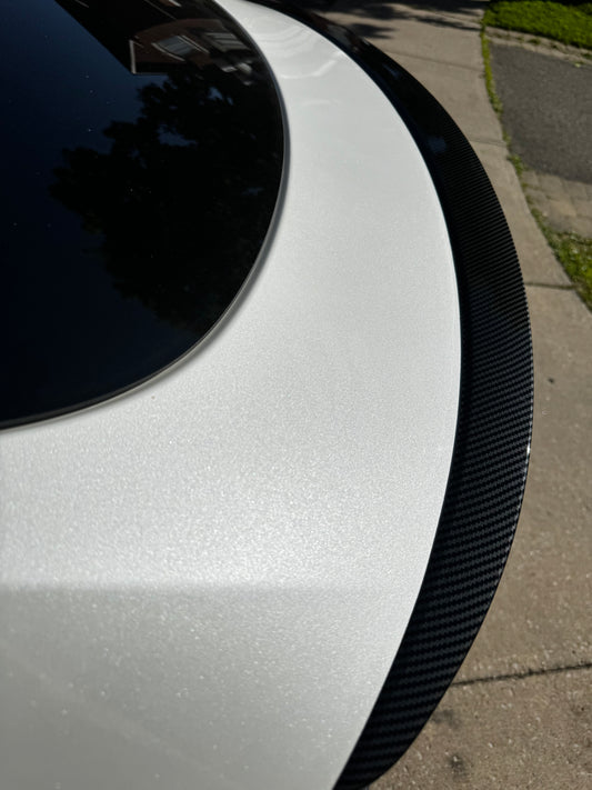 Performance Spoiler for Model Y 2020-2025 (ABS Glossy Carbon Fiber)