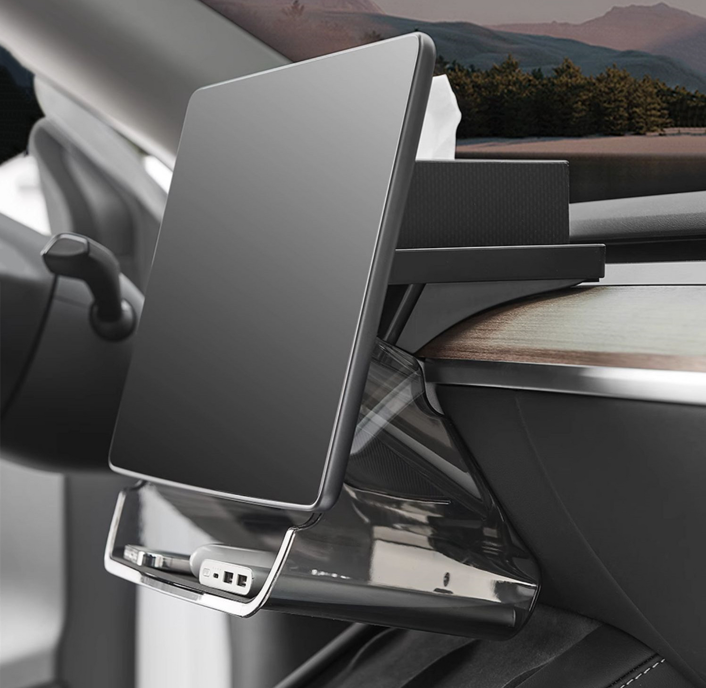 Under-Screen Storage Compartment for Tesla Model 3/Y (2021-2023)