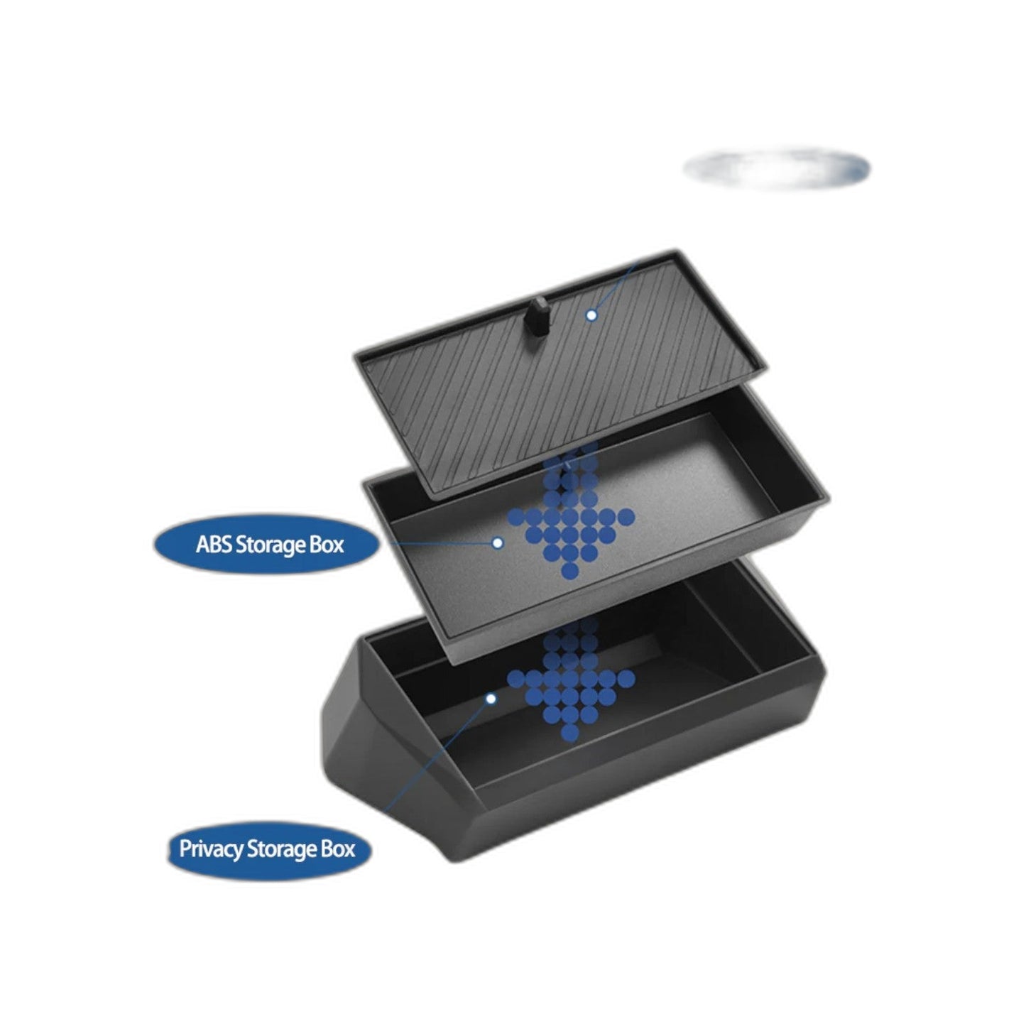 ABS Behind-Screen Storage Box Set for Tesla Cybertruck (2024+)