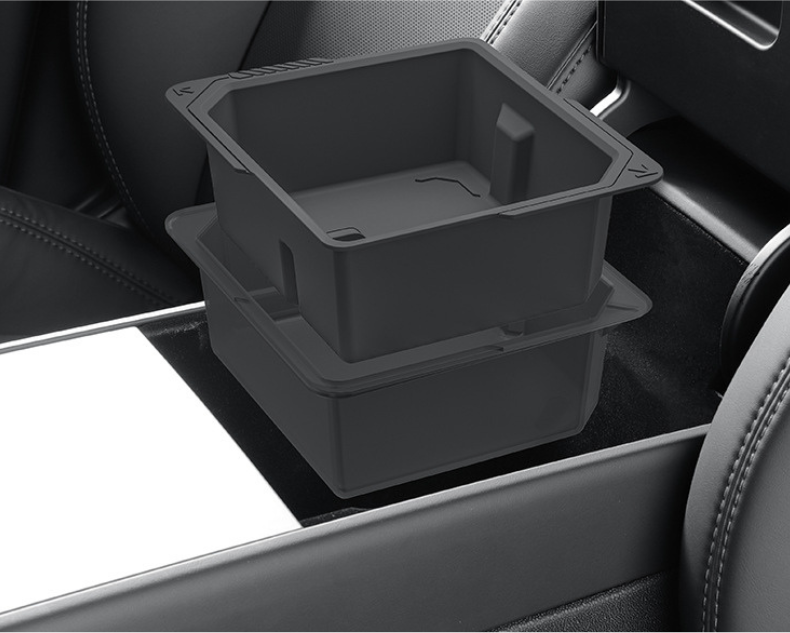 Armrest Storage Box Organizer for Model 3 (2024-2026) and Model Y (2026) – Upgraded Full-Coverage Version