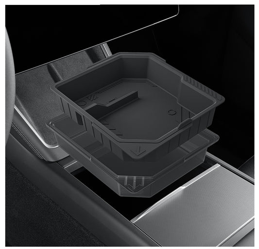 Center Console Organizer for Model 3 (2024-2026) and Model Y (2026+) – Upgraded Full-Coverage Version