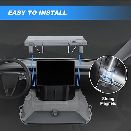 Center Console Organizer Tray for Tesla Model 3 (2024-2026) and Model Y (2026)