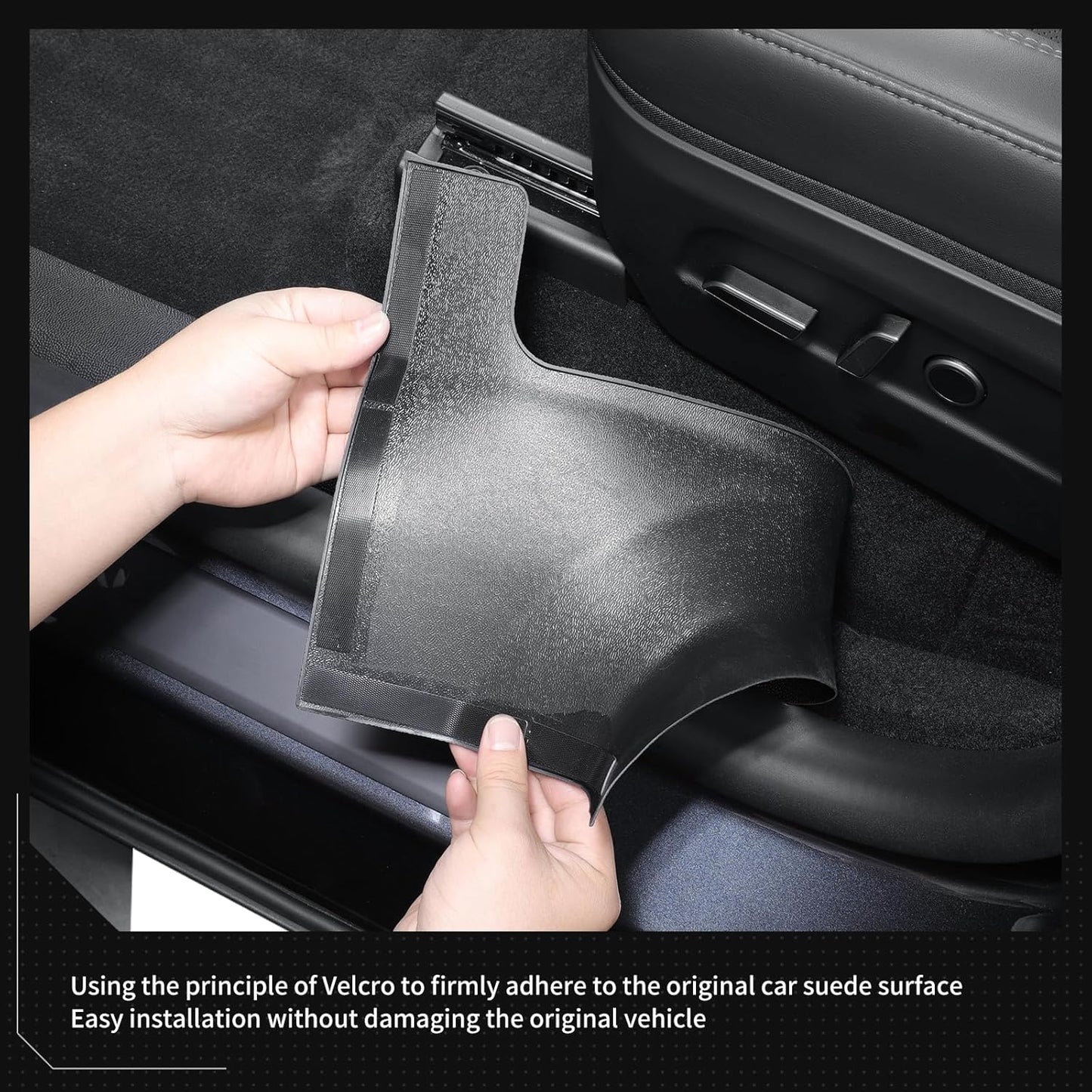 Tesla Model Y Juniper 2025 Front & Rear Door Threshold Strip 2nd Row Seat Lower Protector Anti-dust Pads Door Sill Protective Cover