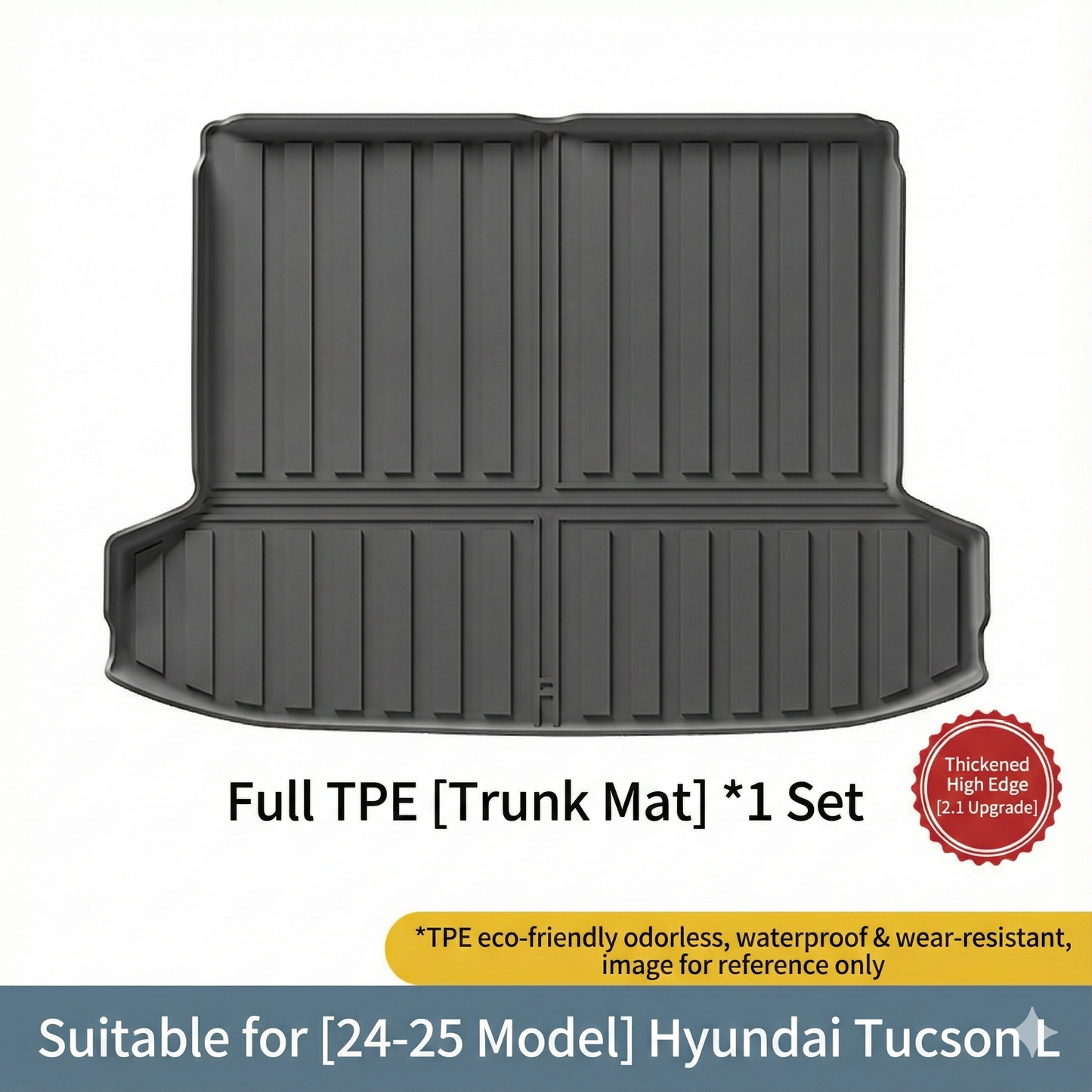 TPE Trunk Mat for 2022–2026 Hyundai Tucson (Non-Hybrid/PHEV) – Waterproof & Non-Slip