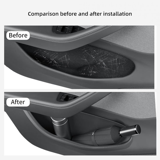 Full-cover Door Side Storage Trays – 4PCS for Tesla Model Y Juniper 2026+