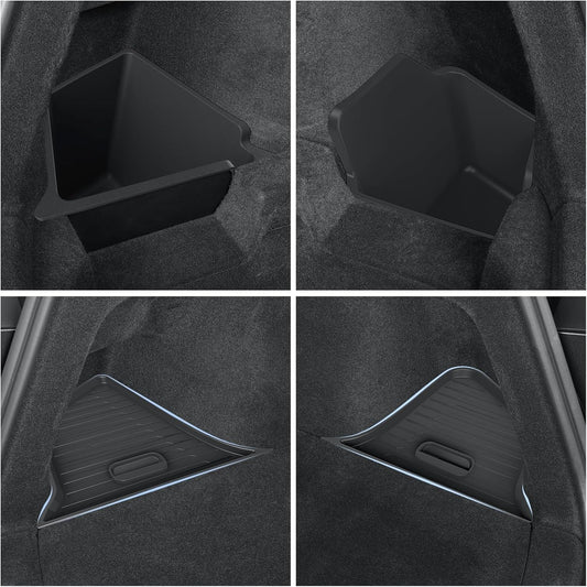Rear Trunk Storage Bins with Lids for Tesla Model Y Juniper 2025–2026