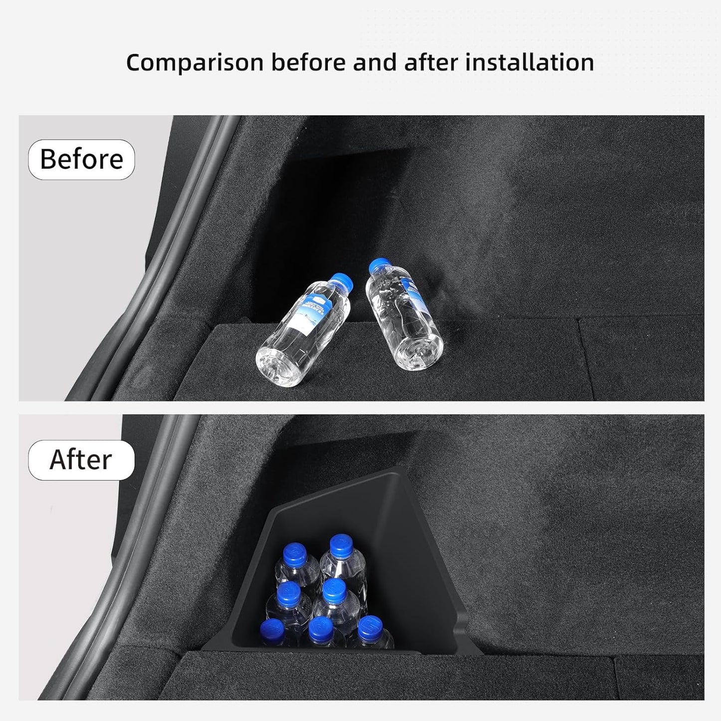 Rear Trunk Storage Bins with Lids for Tesla Model Y Juniper 2025–2026