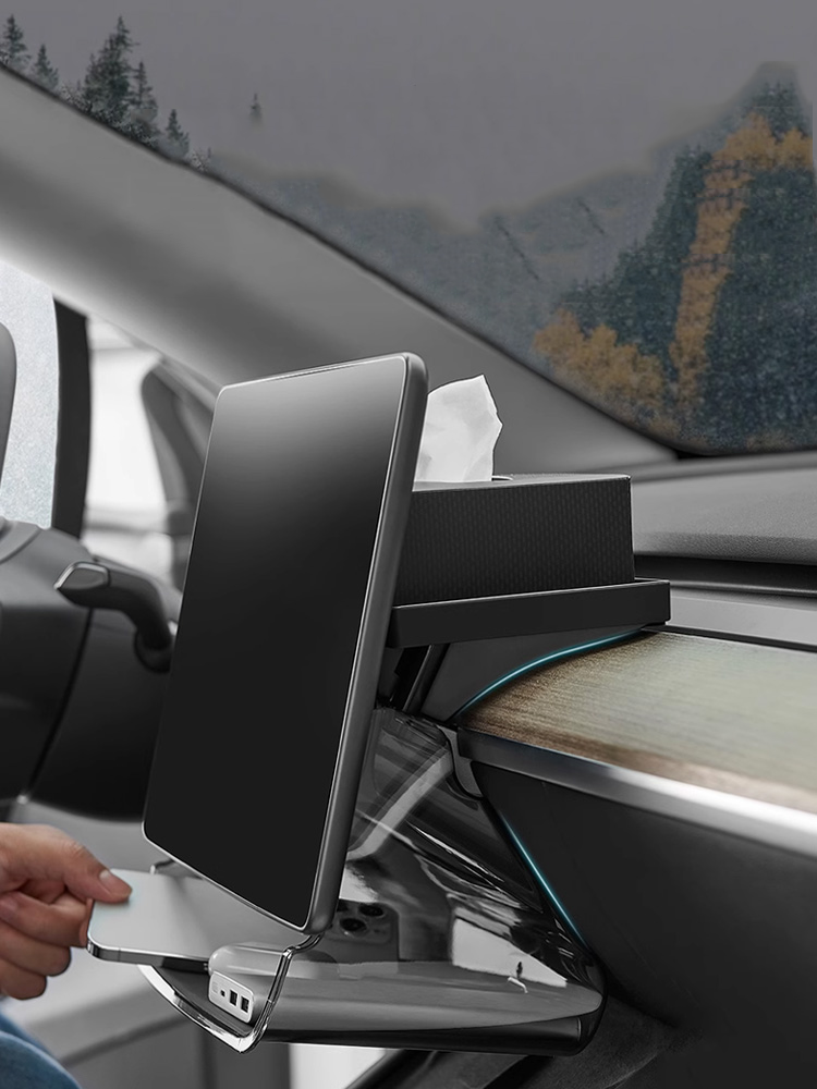 Under-Screen Storage Compartment for Tesla Model 3/Y (2021-2023)