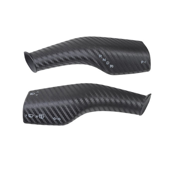 Carbon Fiber Stalk Cover for Tesla Model Y/3 Gear Shift (2 PCs)