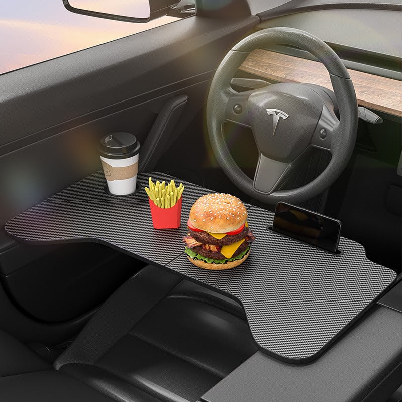 Tesla Model 3 Model Y Food Tray Desk for Laptop Foldable Car Tray Table