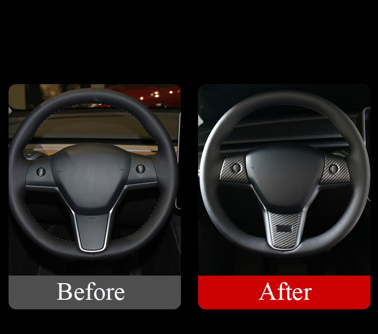 Steering Wheel Cover Trims for Tesla Model 3/ Model Y