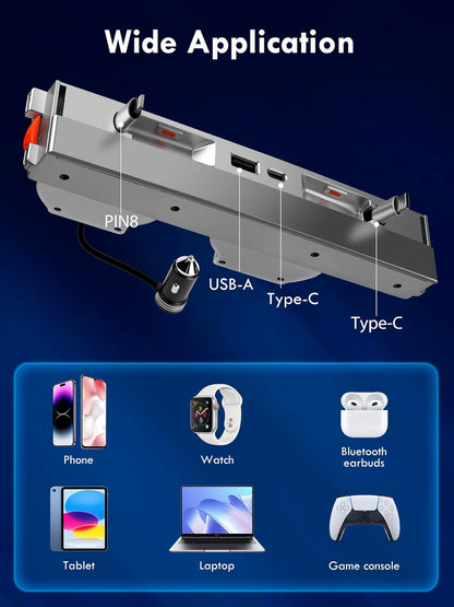 USB Hub Docking Station for Tesla Model 3 (2024-2025) and Model Y (2026)