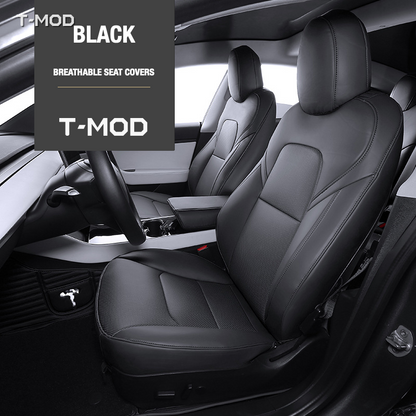 Black seat-cover colour for Tesla Model Y Juniper AWD (2025+)