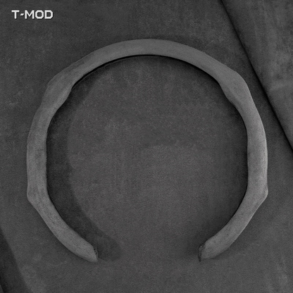 Suede Black Steering Wheel Cover | T-MOD
