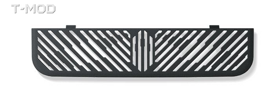 Black ABS rear air vent grille cover for Tesla Model 3 Highland / Model Y Juniper, product view