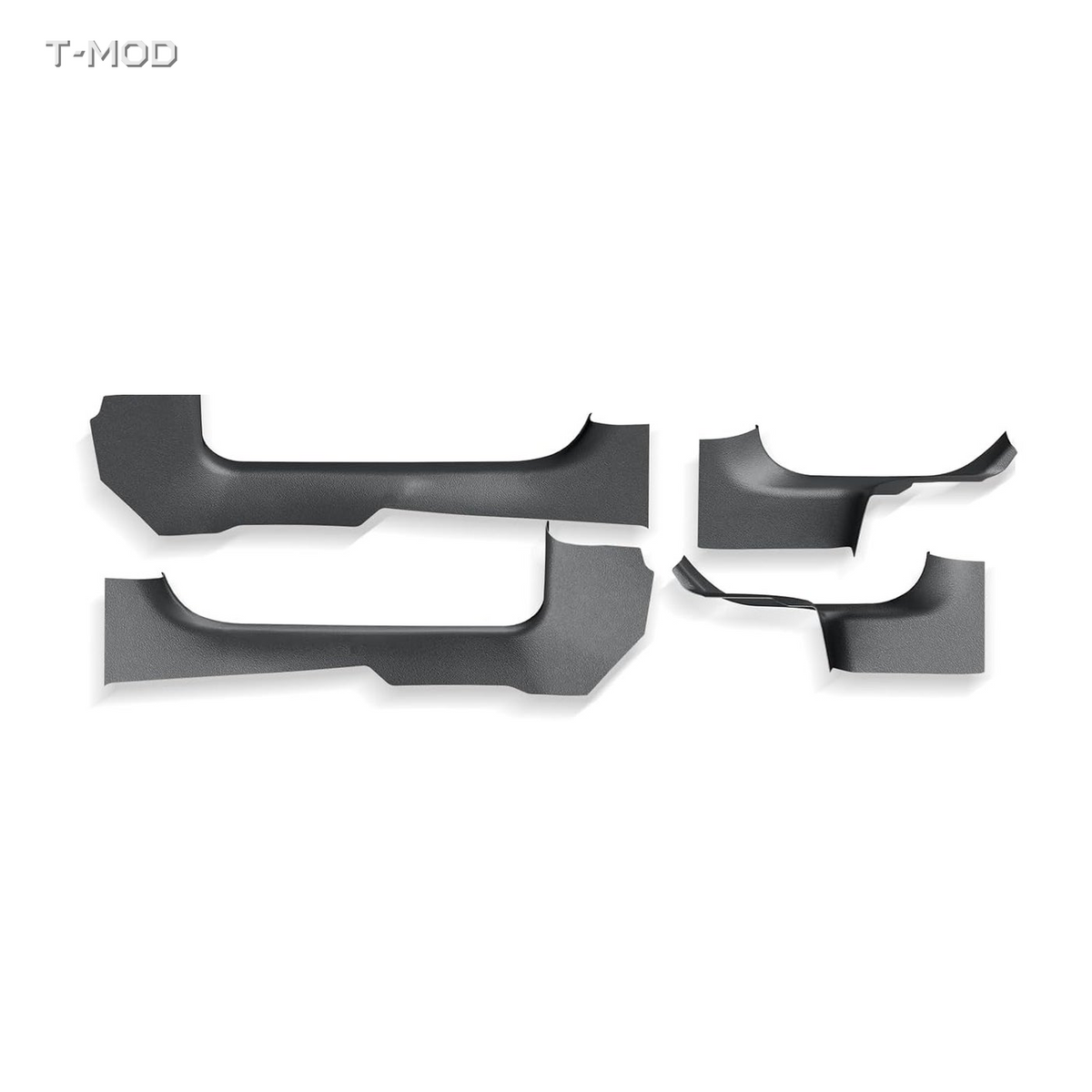 Four black TPE inner door sill protectors for Tesla Model 3 Highland