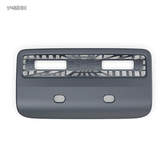 Silver gray matte rear air vent protection grid product view for Tesla Model Y Standard
