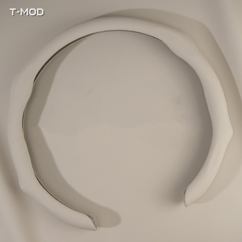 Nappa White Steering Wheel Cover | T-MOD