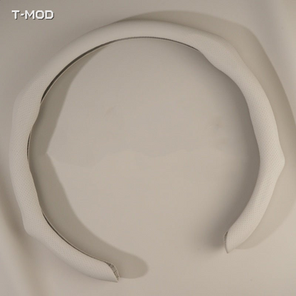 Nappa White Steering Wheel Cover | T-MOD