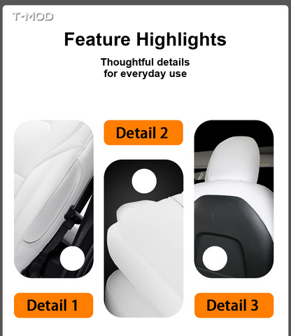 Seat-cover detail highlights