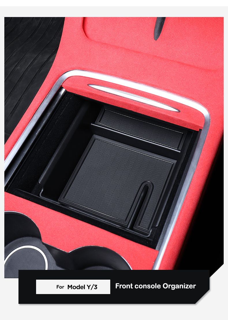 T-mod  2024 2023 2022 2021 Tesla Model Y Model Front Organizer Tray