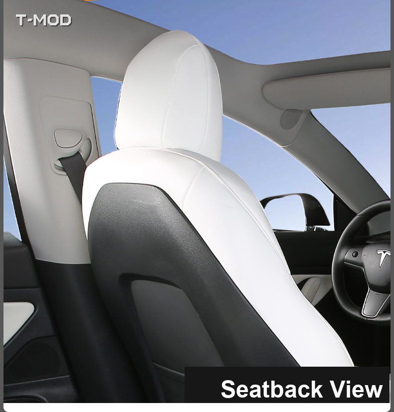 Seatback view of the seat-cover set