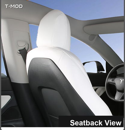 Seatback view of the seat-cover set