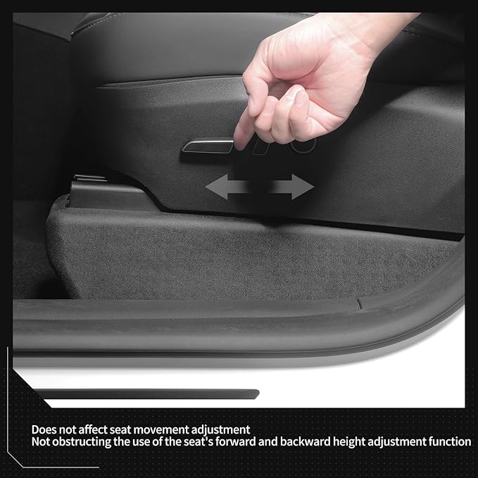 Tesla Model Y Seat Slide Rail Protector (2020-2025, 7 Pcs)