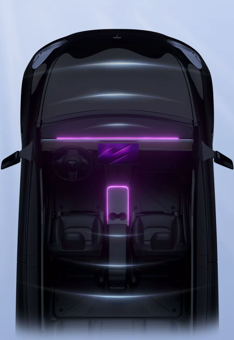 Premium Ambient Lighting Kit for Tesla Model Y/3: Enhance Your Driving Experience with Customizable LED Lights 4 | T-MOD Canada