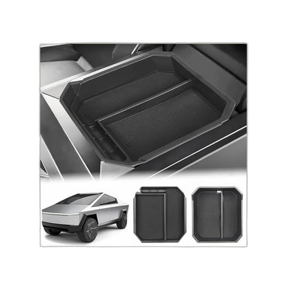 ABS Armrest Organizer – Double-Layer Set (2 PCS) for Tesla Cybertruck (2024+)