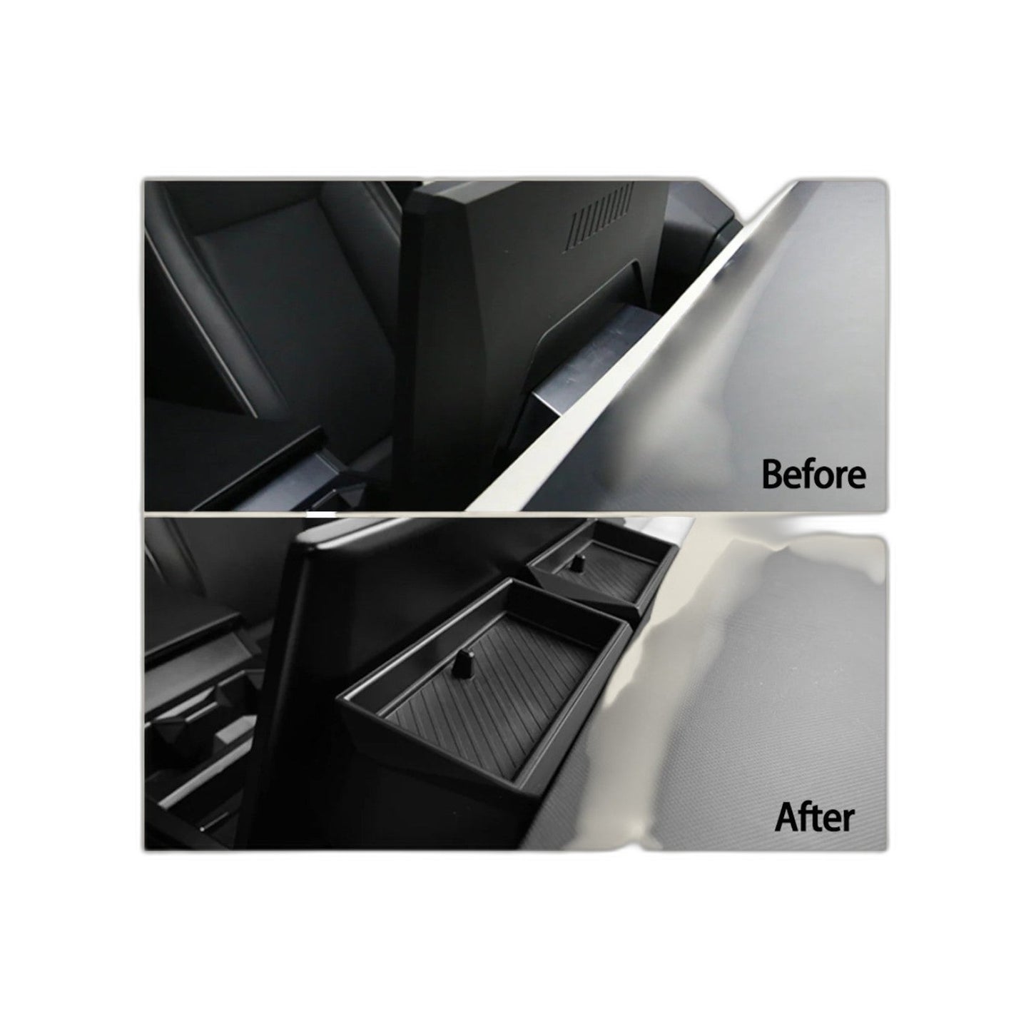 ABS Behind-Screen Storage Box Set for Tesla Cybertruck (2024+)
