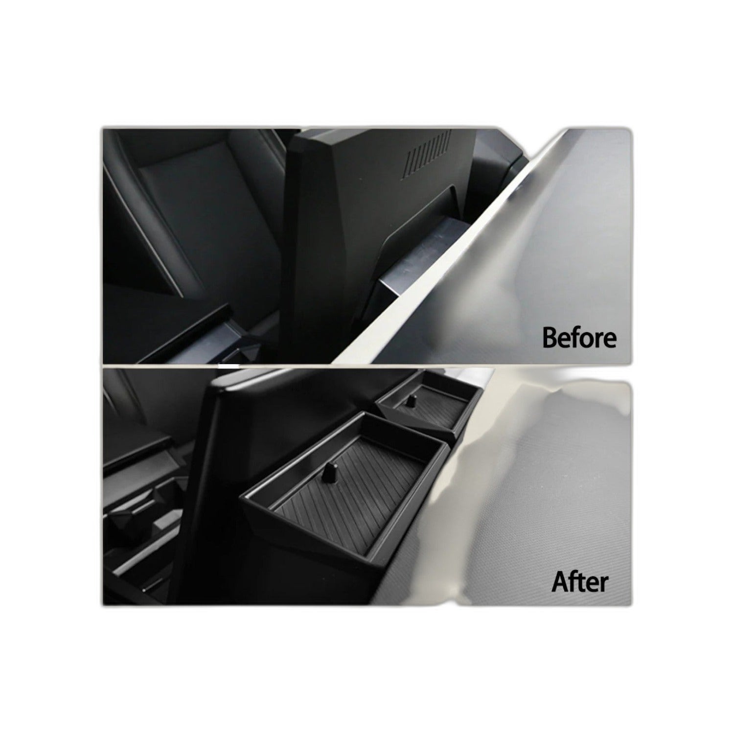 ABS Behind-Screen Storage Box Set for Tesla Cybertruck (2024+)