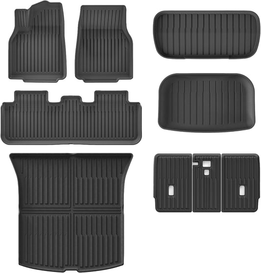 Floor mats & Cargo mats & Seatback combo deal (9pcs) for Juniper Model Y (2025-2026)
