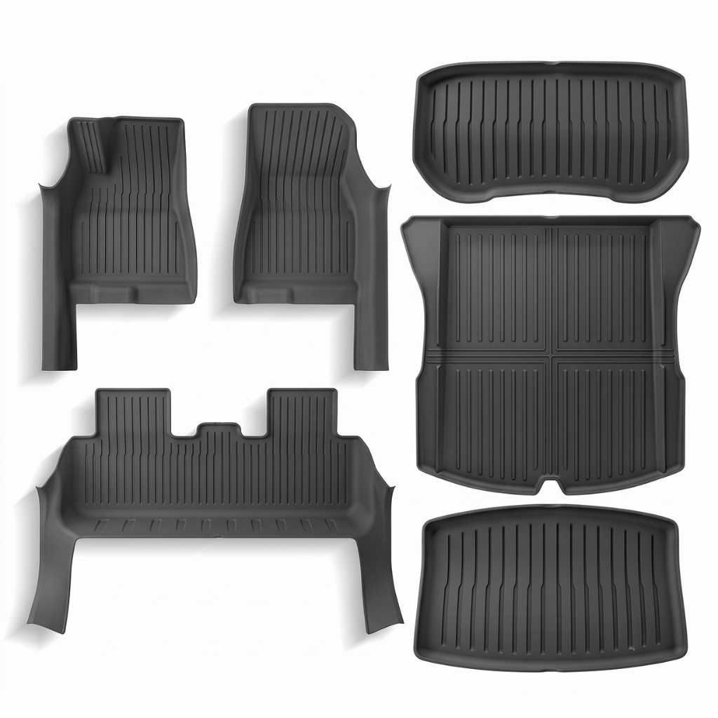 T-MOD All-Cover Floor Mats / Trunk Mats For Tesla Highland Model 3 (2024-2026) All Weather Protection
