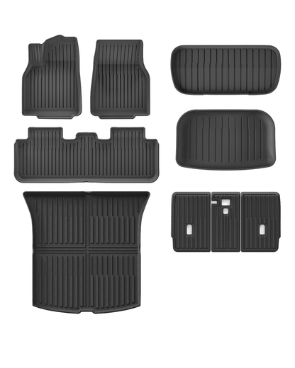 Floor mats & Cargo mats & Seatback combo deal (9pcs) for Juniper Model Y (2026+)