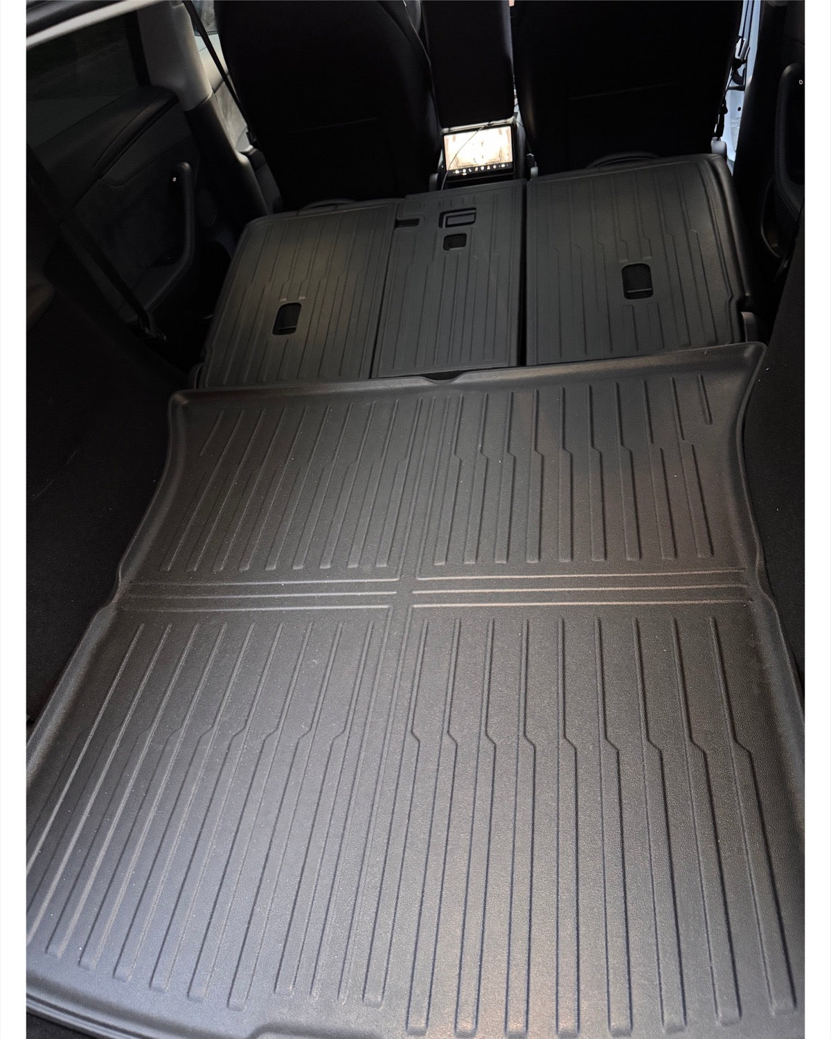 Tesla Model Y Seat Back Cover Installed on Rear Seats