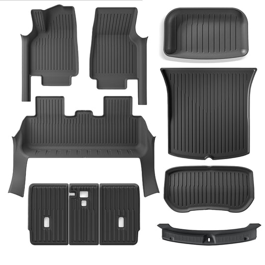 All-Cover Floor mats & Cargo mats & Seatback Cover & Rear Bumper Guard combo deal (10pcs) for Juniper Model Y (2025-2026)
