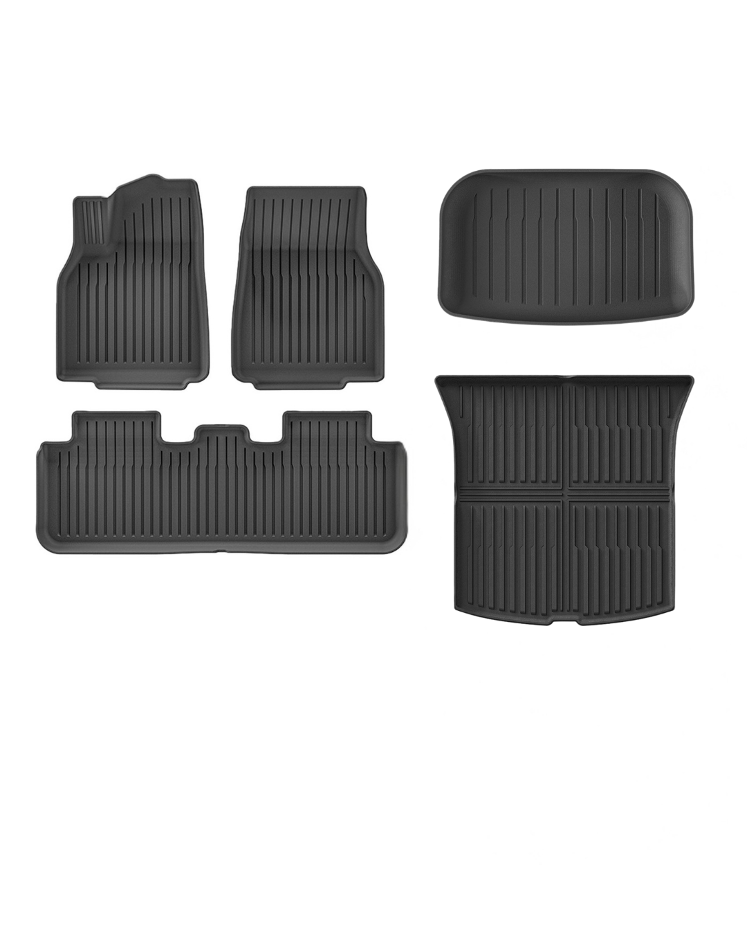The Essentials 5-Piece All-Weather Mat Bundle | For Tesla Model Y (RWD)