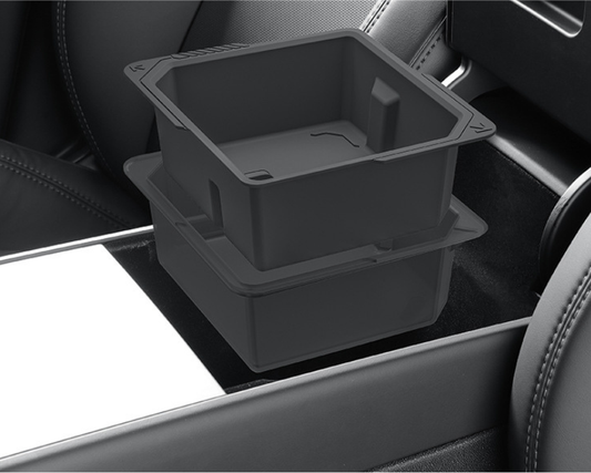 Armrest Storage Box Organizer for Model 3 (2024-2026) and Model Y (2026) – Upgraded Full-Coverage Version
