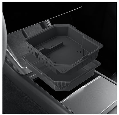 Center Console Organizer for Model 3 (2024-2026) and Model Y (2026+) – Upgraded Full-Coverage Version