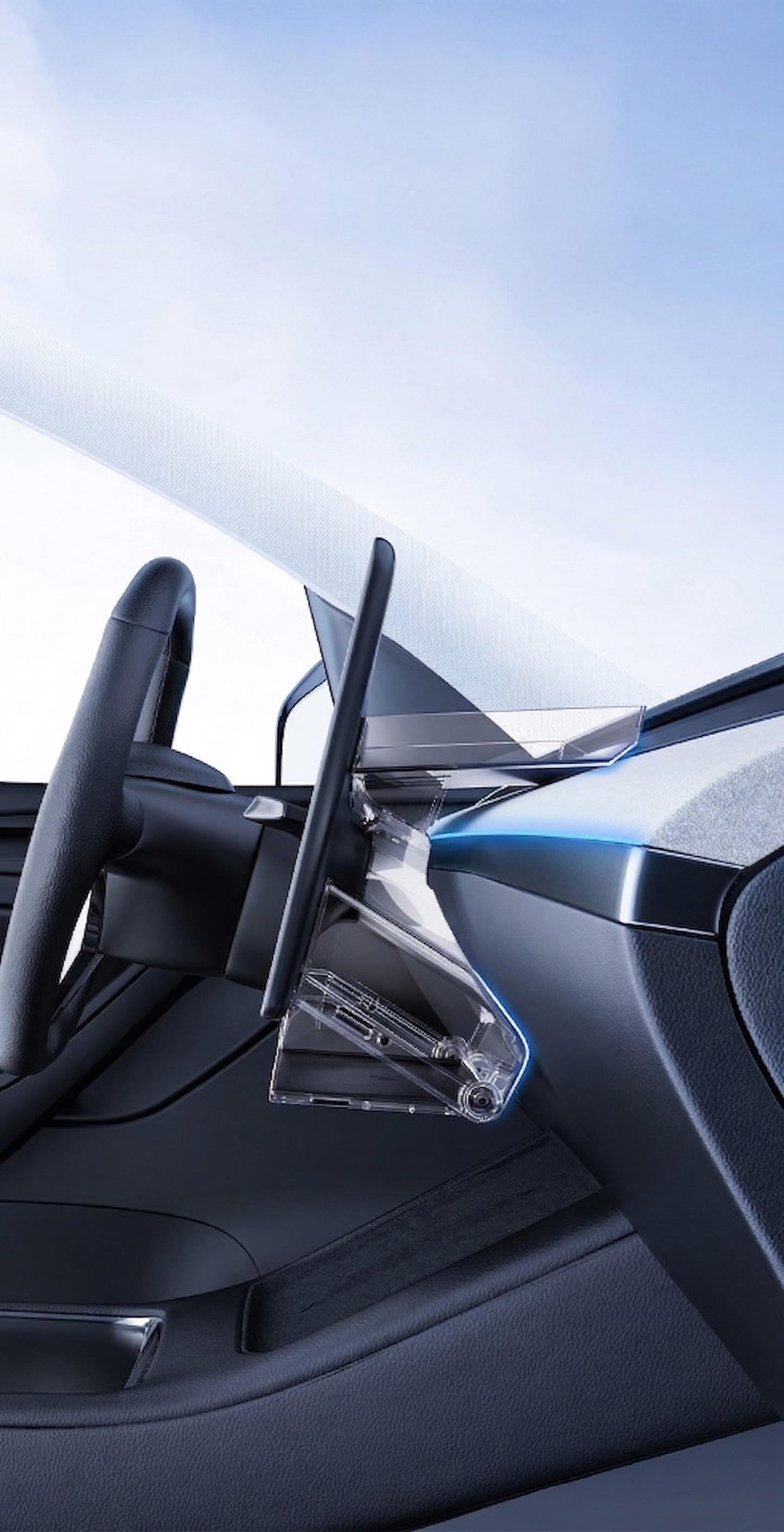 Center Console Under-Screen Organizer Box for Tesla Model 3 (2024+)/Y(2026+) - Open & Clamshell Options 5 | T-MOD Canada