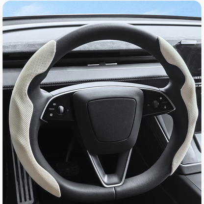 Alcantara Steering Wheel Covers for Tesla Model 3/Y: Luxurious Comfort in Grey