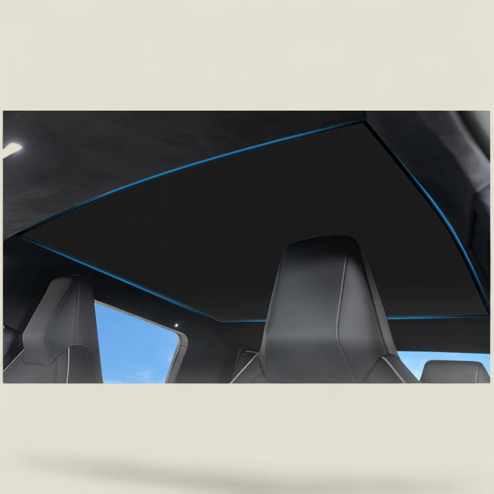 Sunroof Sunshade – UV Protection Roof Cover for Tesla Cybertruck (2024+) installed