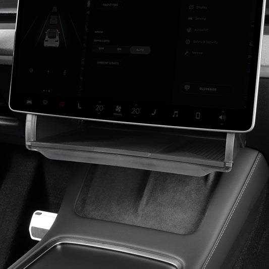 Hidden Under-Screen Storage - Compatible with Tesla Model 3 (2024-2025) and Model Y (2026)