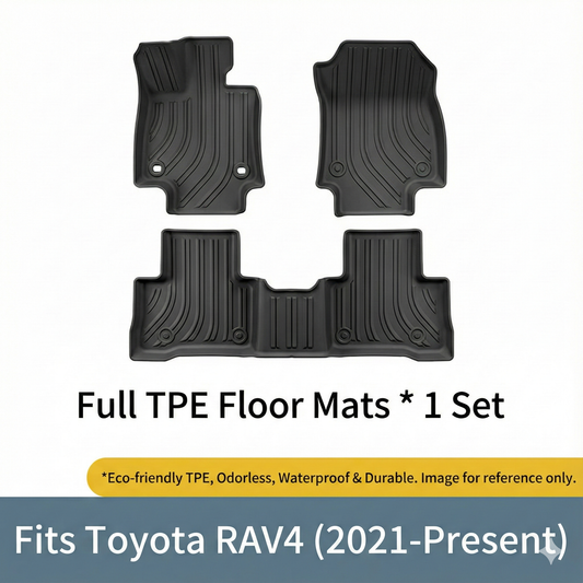2019-2025 4-Piece All-Weather TPE Floor Mats & Trunk Mat Combo Set for Toyota RAV4 – Waterproof, Non-Slip & Odorless 2 | T-MOD Canada
