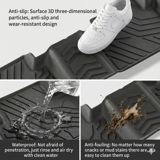 3PCS All-Weather TPE Floor Mats for 2022–2026 Hyundai Tucson (Non-Hybrid/PHEV) – Non-Slip, Odorless, Custom Fit | T-MOD Canada